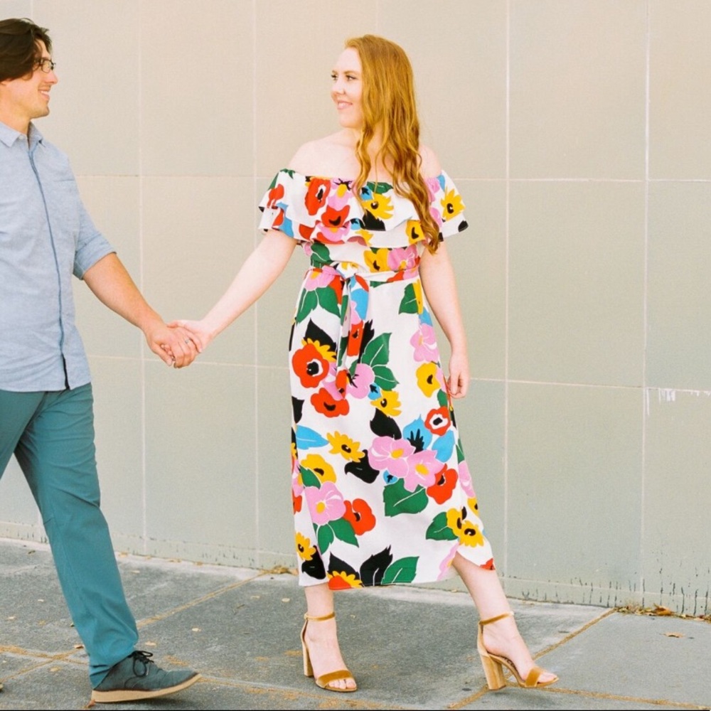 Show Me Your Mumu off the shoulder Midi Dress